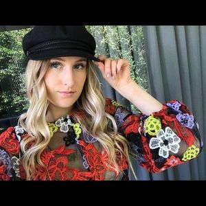 embroidered crop top